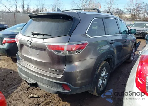 2015 Toyota Highlander Limited V6 z USA, uszkodzony, nr VIN 5TDDKRFH5FS197279